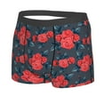 thumbnail image 2 of Daiia Rose Flowers Men's Underwear Boxer Briefs, Cotton Stretch Moisture-Wicking Underwear-Small, 2 of 9