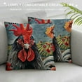 thumbnail image 3 of Farm Rooster Pillow Covers with Welcome to The Funny Farm Quote Print Pillow Cases  for Farmhouse Décor Housewarming Gifts Linen Cushion Cover, 3 of 5