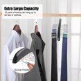 thumbnail image 6 of Topekada 2 Pack Tie Hanger Tank Top Hanger, Wooden 48 Hooks Hanger Set, Tie Rack, Belt Organizer for Closet,with Upgraded 360 Degree Rotating, Multiuse Hanger for Bras,Tank Tops,Camisoles(Black), 6 of 7