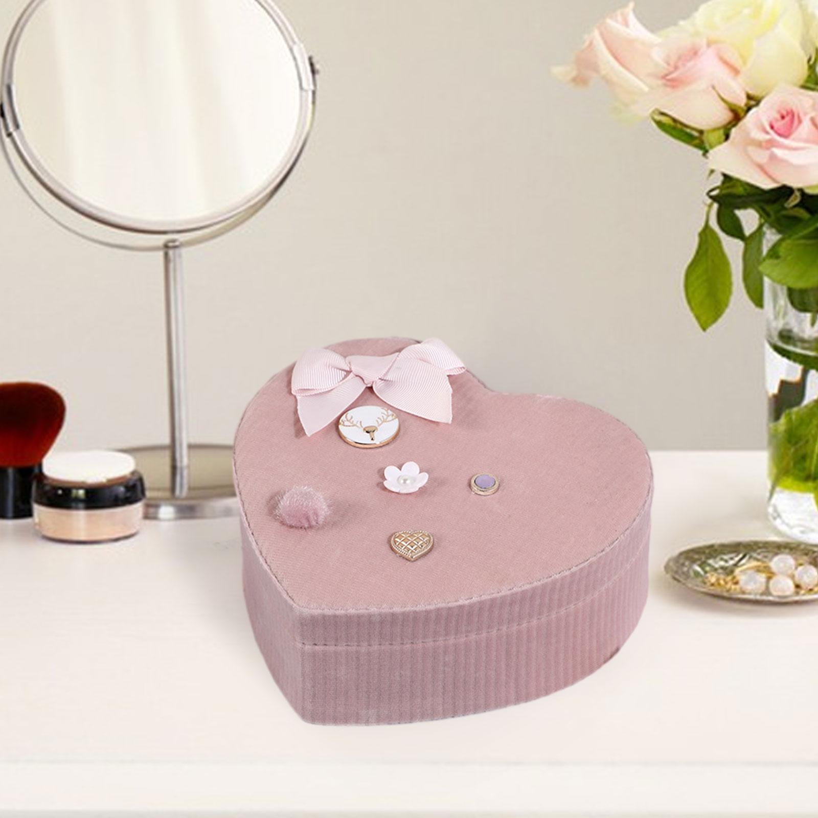 Rushawy 1/6 Miniature Dollhouse Accessories Bedroom Decoration Jewelry Box Organizer for Love Cabinet