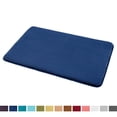 thumbnail image 2 of 1 Small Clara Clark Bath Mat Bathroom Rug - Absorbent Memory Foam Bath Rugs - Non-Slip, Thick, Cozy Velvet Feel Microfiber Bathrug, Plush Shower, Toilet- Floor Bathmats Carpet - Blue - 17"x24", 2 of 4