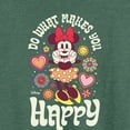 thumbnail image 3 of Disney - Mickey & Friends - Minnie Mouse - Do What Makes You Happy - Women's Lightweight French Terry Long Sleeve Shirt, 3 of 5