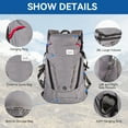 thumbnail image 2 of Egoelife Backpack Foldable Sports Daypack Outdoor Travel Camping Hiking Trekking Backpack (Gray-28L), 2 of 11