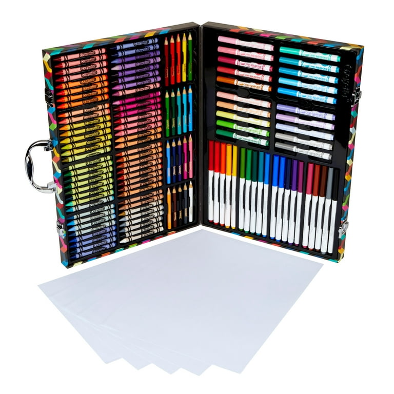 Crayola Zigzag Art Case: 140pc Kids Craft Kit with Crayons