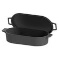 thumbnail image 2 of Bayou Classic 7477 6 Quart Large Cast Iron 17 In x 9.25 In Oval Fryer with Lid, 2 of 7