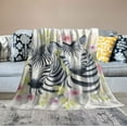 thumbnail image 2 of ARISTURING Throw Blanket,Animal Watercolor Flannel Soft Cozy Fluffy Throw Blankets and Warm Throws for Adults in Couch Sofa Bed, 2 of 6