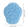 thumbnail image 5 of Unique Bargains 1 Pc Flower Shape Hair Shampoo Brush for Scalp Massage 3.74"x3.15"x2.76" Blue, 5 of 6