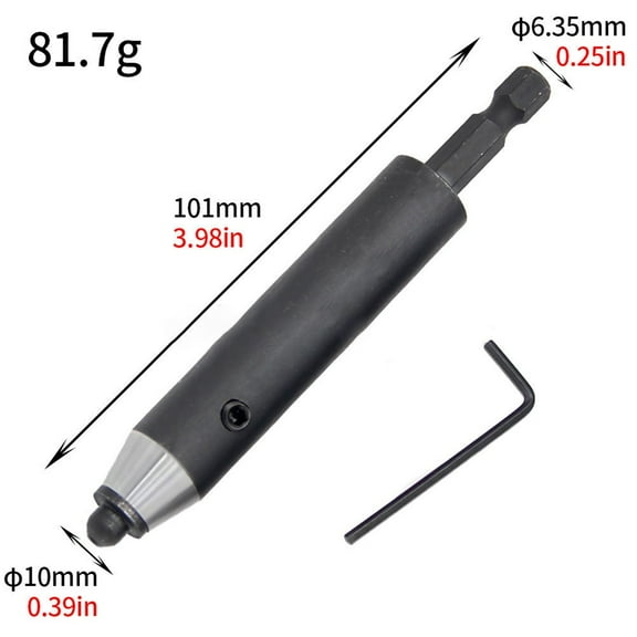 Electric Leather Hole Punch Tool Hex Shank Punch Drill Cardboard Belt Punches