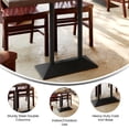 thumbnail image 3 of Flash Furniture 27"W x 15"D Indoor/Outdoor Dining Height Double Column Table Base for 30" x 48" Table Tops, Black, 3 of 9