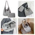thumbnail image 1 of Bolso Hombro Ndcxsfigh de Fieltro Elegante para Mujer Otoño Invierno, 1 of 9