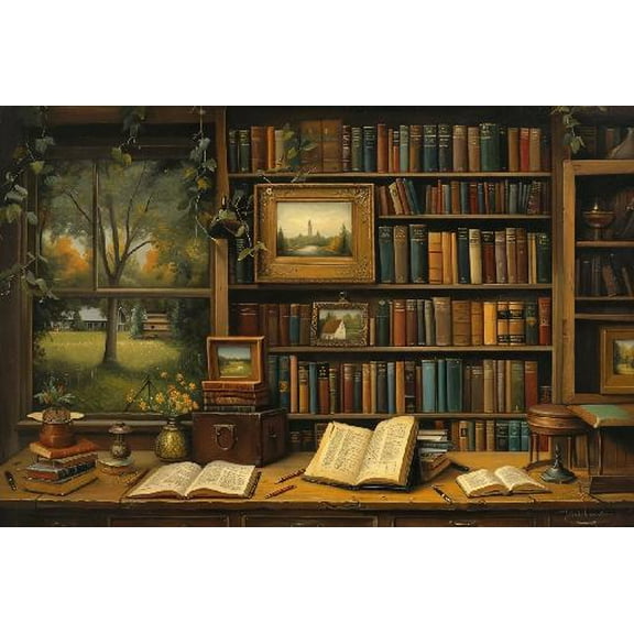 Wysocki 300 Piece Puzzles Charles Wysocki - Know It All - 300 Piece Jigsaw Puzzle Puzzle Game-Large Puzzle Game Artwork for Adults Teens