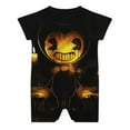 thumbnail image 2 of Bendy And The Ink Machine Baby Boy Girl Short Sleeve Romper Clothing Set Print Cartoon Baby Summer One Piece Jumpsuit, 2 of 8