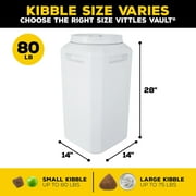 Gamma2 Vittles Vault Outback Airtight Plastic Dry Pet Food Storage Container for Dogs, Gray, 80 Pound Capacity