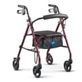 thumbnail image 7 of Medline Steel Rollator Walker with Seat for Seniors, Foldable, Burgundy, 7 of 7