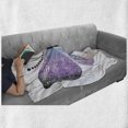 thumbnail image 6 of Butterfly Soft Flannel Fleece Blanket, Pointillistic Fantasy Papillon Butterfly Art with Purple Ombre Color, Cozy Plush for Indoor and Outdoor Use, 50" x 60", Dark Purple and Violet, by Ambesonne, 6 of 6