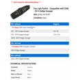 thumbnail image 2 of Fog Light Switch - Compatible with 2008 - 2014 Dodge Avenger 2009 2010 2011 2012 2013, 2 of 2