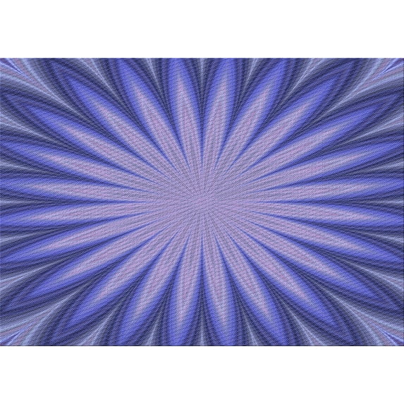 Ahgly Company Indoor Rectangle Patterned Purple Mimosa Purple Area Rugs, 2' x 4'
