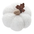 thumbnail image 3 of Decoración de calabaza artificial, decoración de Halloween, exhibición de frutas falsas, decoración de otoño Blanco, 3 of 9