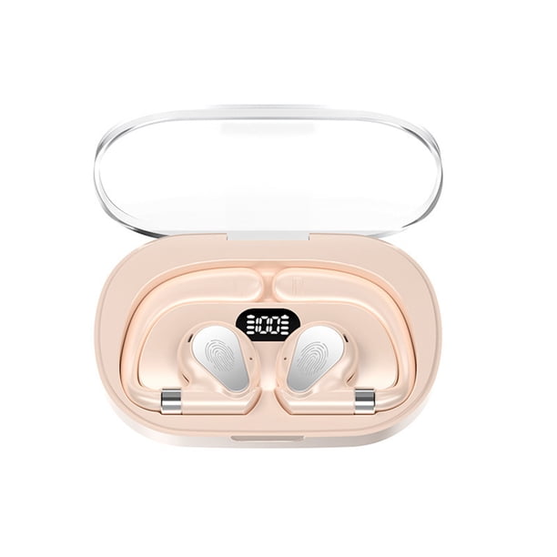 Auriculares Inalámbricos Bluetooth Oído Colgante No en el Oído 5.3 Batería Bluetooth, Pantalla de Pantalla Digital, Larga Vida Útil de la Batería, Reducción de Ruido de Llamada, Auriculares Inalámbric