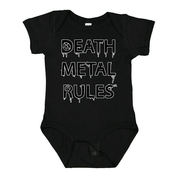 Inktastic Death Metal T-shirt Black Boys or Girls Baby Bodysuit