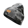 thumbnail image 2 of Baqcunre Beanies Hats Men, Hat Warm Chunky Cable Knit Tie Dye Hats Soft Stretch Thick Cute Knitted Cap for Cold Weather Hats, Beanie for Women, Baby Beanie, 2 of 8