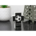 thumbnail image 2 of Distressed Black Give Me Strength Soccer 4 inch Resin Decorative Tabletop Cross, 2 of 3