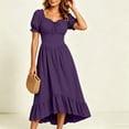 thumbnail image 6 of Renaissance Costume Women High Low Corset Dress Cottagecore Puff Sleeve Ruffles Fairy Dress, 6 of 9