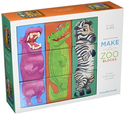 Crocodile Creek Make a Zoo Blocks Block Stacking Set