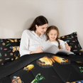 thumbnail image 5 of Homewish Retro Rustic Moth Bedding Comforter Set,Wild Bee Twin Comforter Sets,Black Brown Bedding Set For Boys Kids,Ultra Soft Home Decor Reversible,2 Pieces, 5 of 8