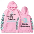 thumbnail image 1 of Sudadera con capucha de Demon Slayer para mujer, suéter con estampado de Anime japonés, Harajuku, Muichiro, Tokito, talla grande, novedad, 1 of 2