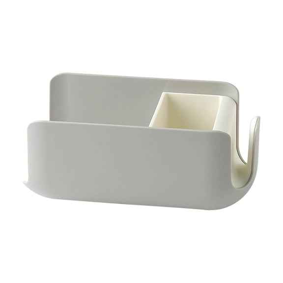 Wall Mounted Storage ing Rack Dryer Stand No Drill Hair Tool Organizer Gray White