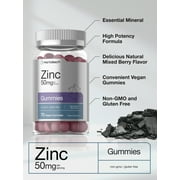 Zinc 50mg | 70 Vegan Gummies | Zinc Citrate | by Horbaach