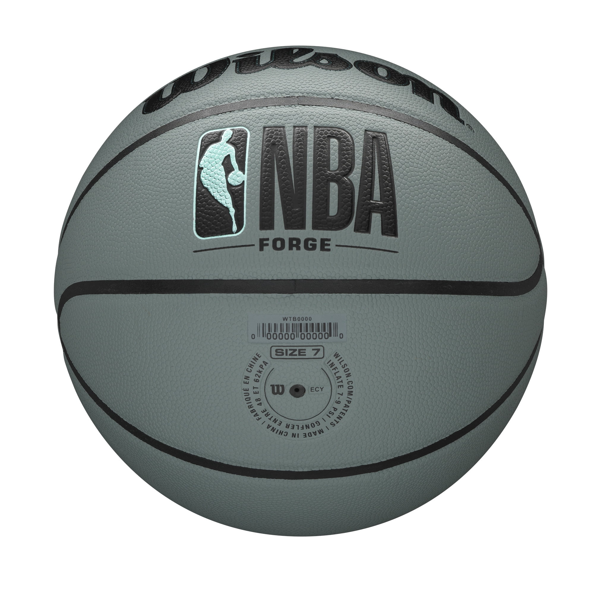 Wilson NBA Forge Indoor/Outdoor Basketball, Blue Grey, 29.5 in.