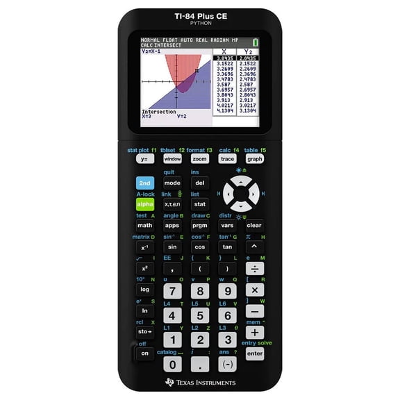 Pre-Owned Texas Instruments TI-84 Plus CE Graphing Calculator, Black