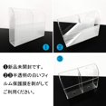 thumbnail image 3 of Clear Arylic Remote Holder Wall Mount Phone Holder Large Remote Control Holder Media Caddy, 3 Case, 3 of 4