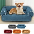 thumbnail image 7 of Tainini Dog Bed for Large Dogs, Waterproof Dog Sofa with Washable Cover, Faux Bolster Couch Pet Beds,18.11x14.96x8.26in, 7 of 7