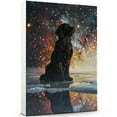 thumbnail image 3 of Curly Coated Retriever Dog Lying in The Snow Canvas Print Wall Art Famous Painting for Kids Nursery Bedroom Living Room Office Home, 3 of 6