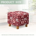 thumbnail image 5 of Jiueut Heart Pattern Ottoman Slipcover, Non Slip Square Slipcover with Elastic Bottom Folding Foot Stool Protection Valentine's Day Decor, 5 of 7