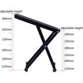 thumbnail image 2 of Guitar Footrest, Height Adjustable Guitar Footrest Folding Footstool Pedal, 2 of 4