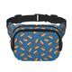 thumbnail image 1 of Fotbe Hot Dog 1 Cangurera Cuadrada con Estampado de Doble Capa, Bolsa de Cintura Ajustable Mini para Hombres y Mujeres, 1 of 9