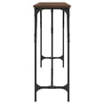 thumbnail image 3 of vidaXL Console Table Brown Oak 200x29x75 cm Engineered Wood, 3 of 5