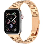 Fitlink Slim Stainless Steel Metal Band for Apple Watch 38/40/41/42/44/45mm, Apple Watch Band for Apple Watch Series 7 Apple Watch Series 6 Apple Watch Series SE/5/4/3/2/1(RoseGold-42/44/45mm)