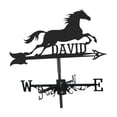 thumbnail image 3 of harayaa Decorative Metal Weather Vane, Durable Wind Direction Accessory for Garden Roof, Horse, 3 of 8