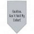 thumbnail image 2 of Pet and Dog Bandana Screen Printed, "Caution: Can't Hold My Licker", 2 of 2