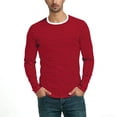 thumbnail image 5 of Guluxicc Striped Shirts for Men Classic Fit Crew Neck Long Sleeve Tops Summer Casual Outfit, 5 of 6
