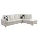 thumbnail image 4 of Hommoo Convertible Sectional Sofa, L Shaped Couch for Small Space Living Room, White(Without Ottoman) My Lux Decor Round, 4 of 7
