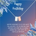 thumbnail image 2 of Anavia Happy Birthday Gifts Stainless Steel Fashion Necklace Birthday Card Jewelry Gift for Her, Birthday Gift for Friend-[Silver and Rose Gold Double Cube,Blue-Orange Gift Card], 2 of 3