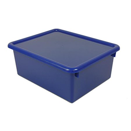 Romanoff ROM16004 Stowaway Blue Letter Box With Lid 13 X 10-1/2 X 5