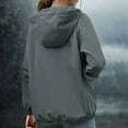 thumbnail image 5 of Gytharion Women's Portable Rain Jackets Lightweight Zip Up Hooded Windbreaker Fashion Casual Outdoor Travel Hiking Waterproof Raincoat with Pockets, 5 of 5