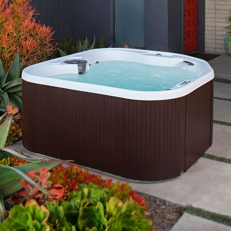 Lifesmart Spas Home 22 Jets 5 Person Hot Tub with Multi Color LED